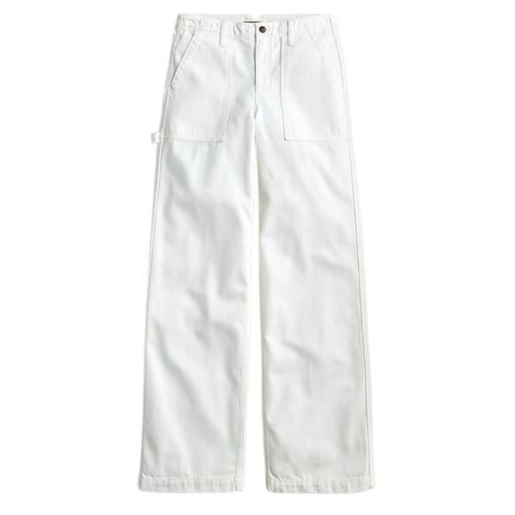 J Crew Point Sur wide-leg carpenter jean in white Womens Size 27 White‎ - Picture 13 of 13